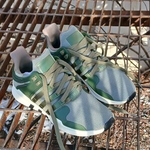 Green and Gray Sneakers